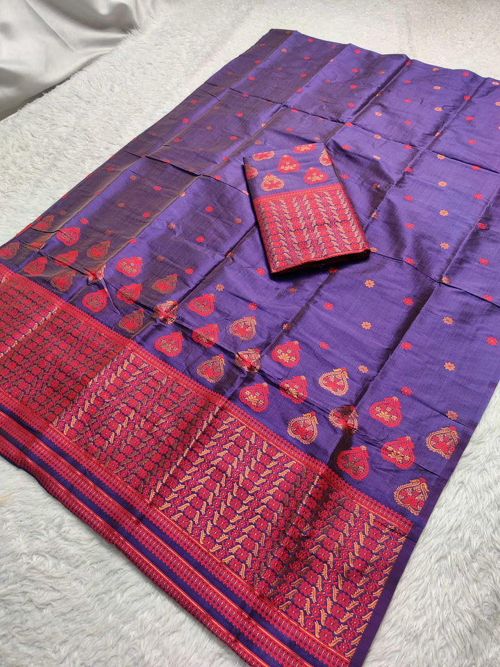 Premium Bhagalpuri Art Toss* Mekhela Sador
