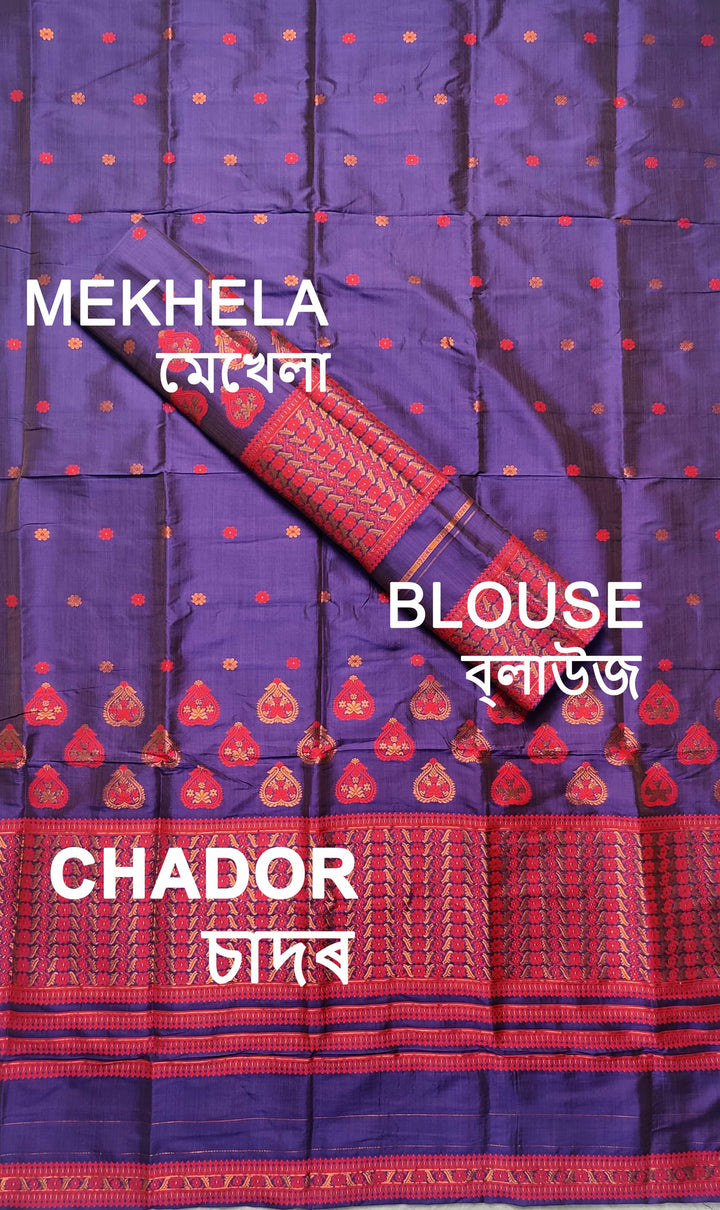 Premium Bhagalpuri Art Toss* Mekhela Sador