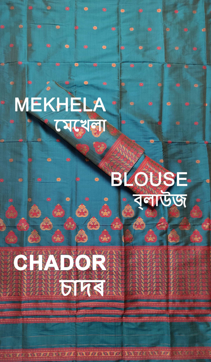 Premium Bhagalpuri Art Toss* Mekhela Sador