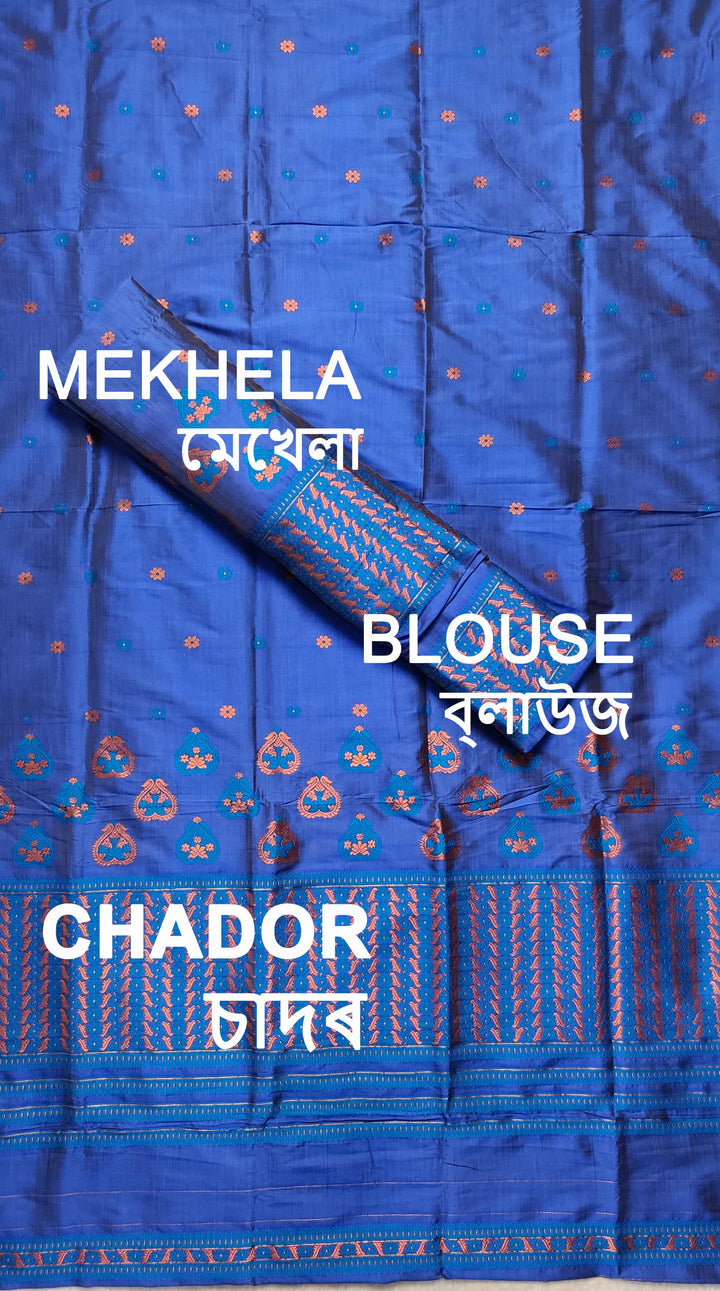 Premium Bhagalpuri Art Toss* Mekhela Sador