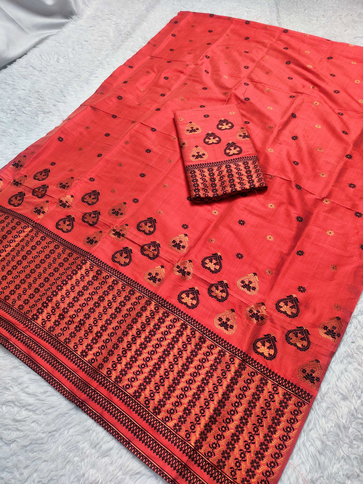 Premium Bhagalpuri Art Toss* Mekhela Sador