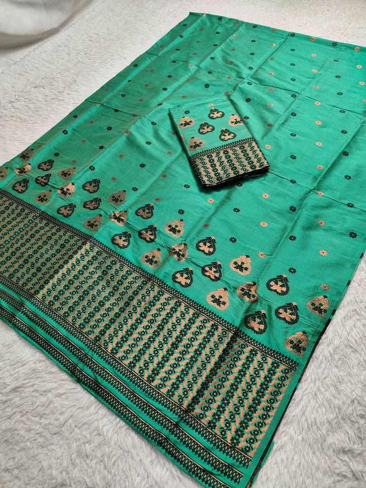 Premium Bhagalpuri Art Toss* Mekhela Sador