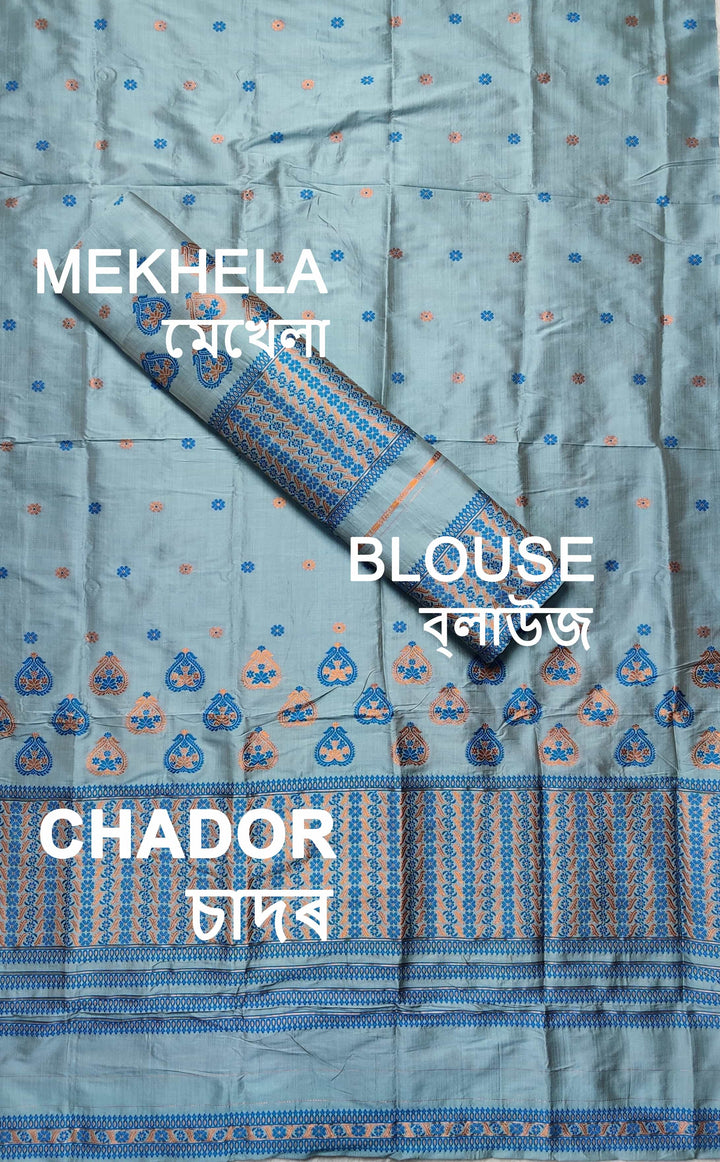 Premium Bhagalpuri Art Toss* Mekhela Sador