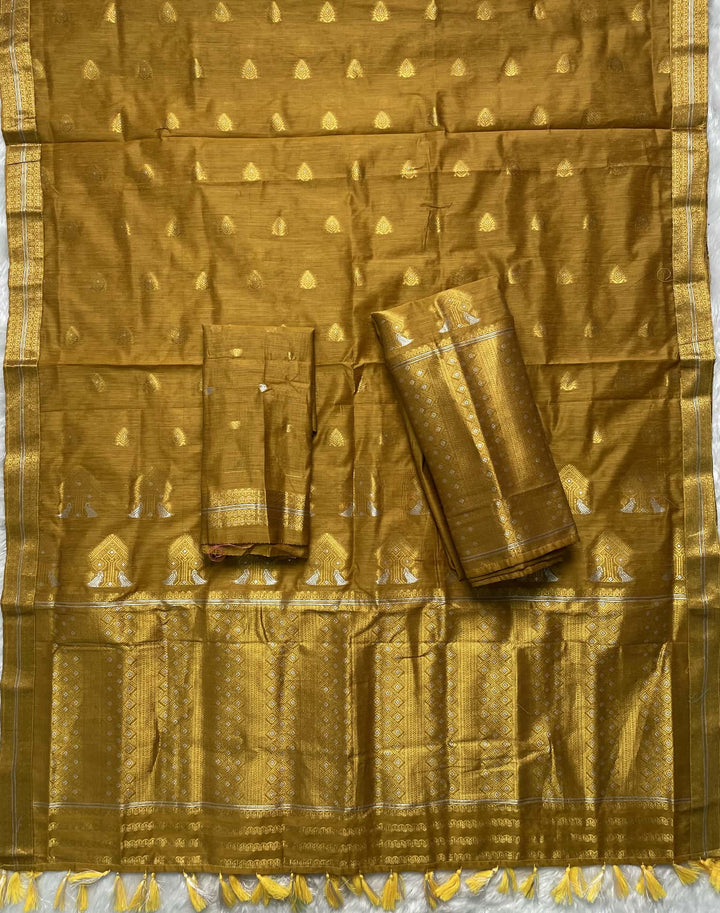 Weaving Colouring Jari AC Cotton* Mekhela Sador