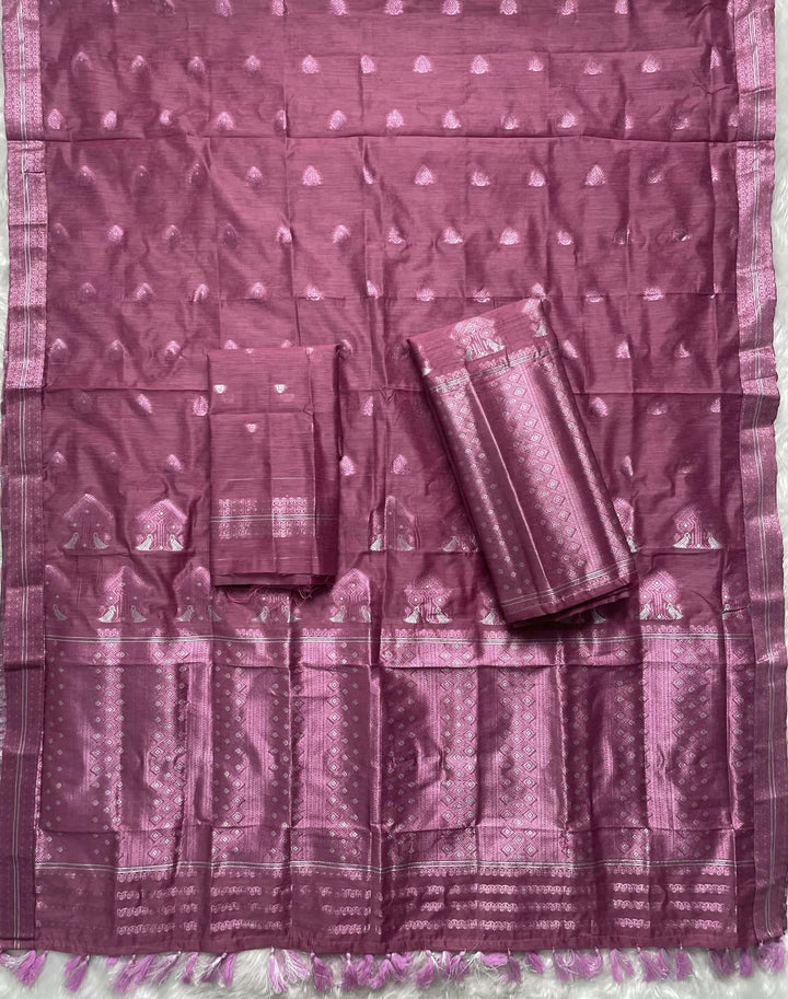 Weaving Colouring Jari AC Cotton* Mekhela Sador