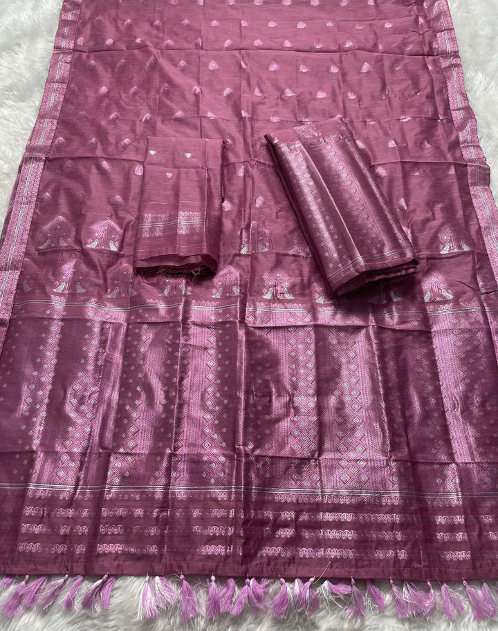 Weaving Colouring Jari AC Cotton* Mekhela Sador