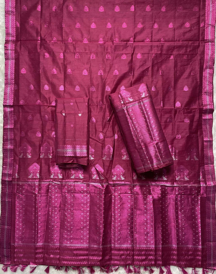 Weaving Colouring Jari AC Cotton* Mekhela Sador