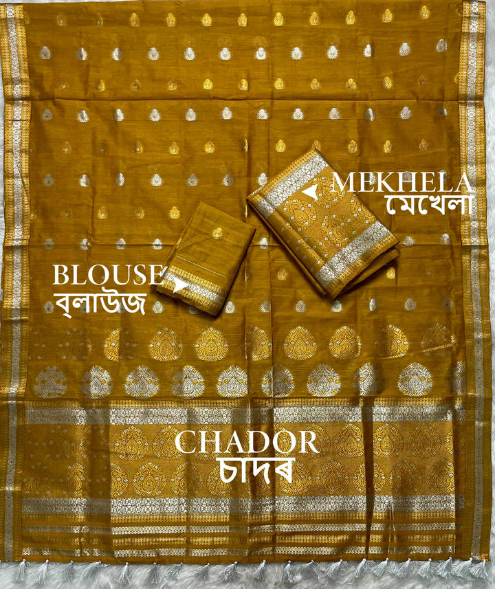 Weaving Colouring Jari AC Cotton* Mekhela Sador