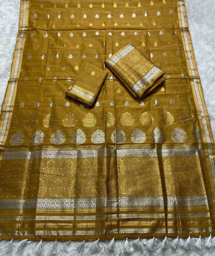 Weaving Colouring Jari AC Cotton* Mekhela Sador