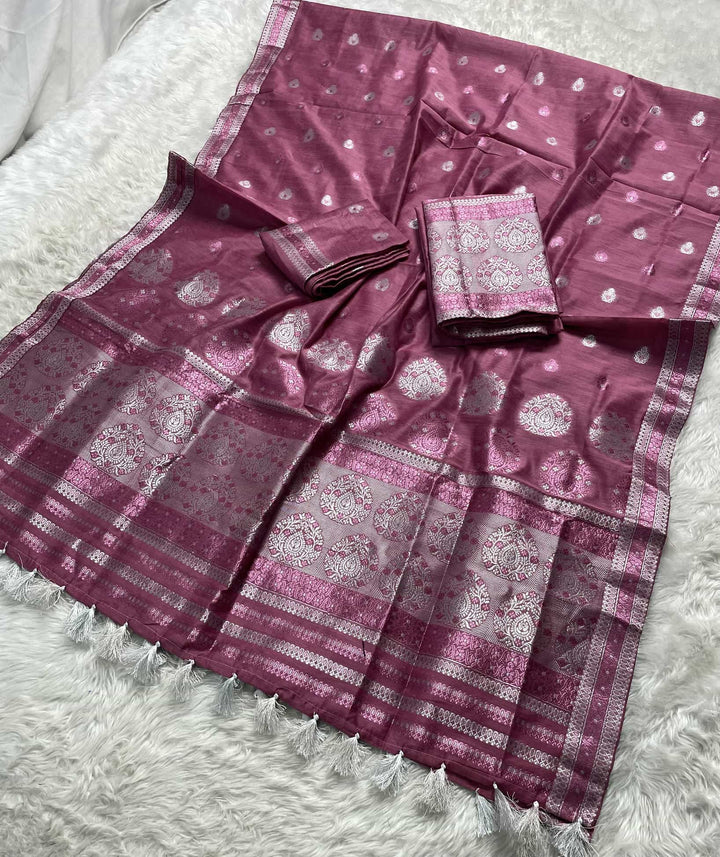 Weaving Colouring Jari AC Cotton* Mekhela Sador