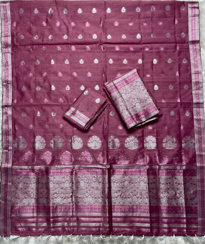 Weaving Colouring Jari AC Cotton* Mekhela Sador