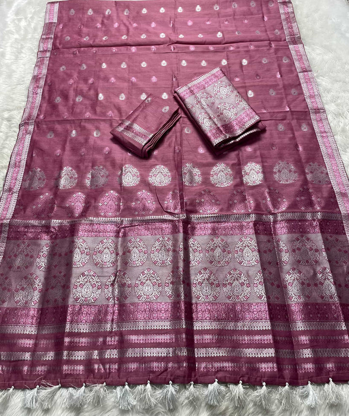 Weaving Colouring Jari AC Cotton* Mekhela Sador