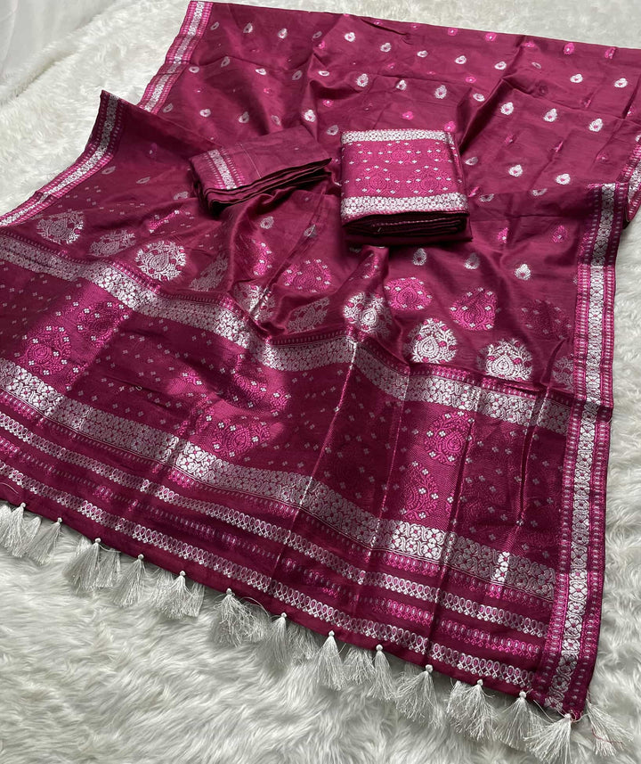 Weaving Colouring Jari AC Cotton* Mekhela Sador