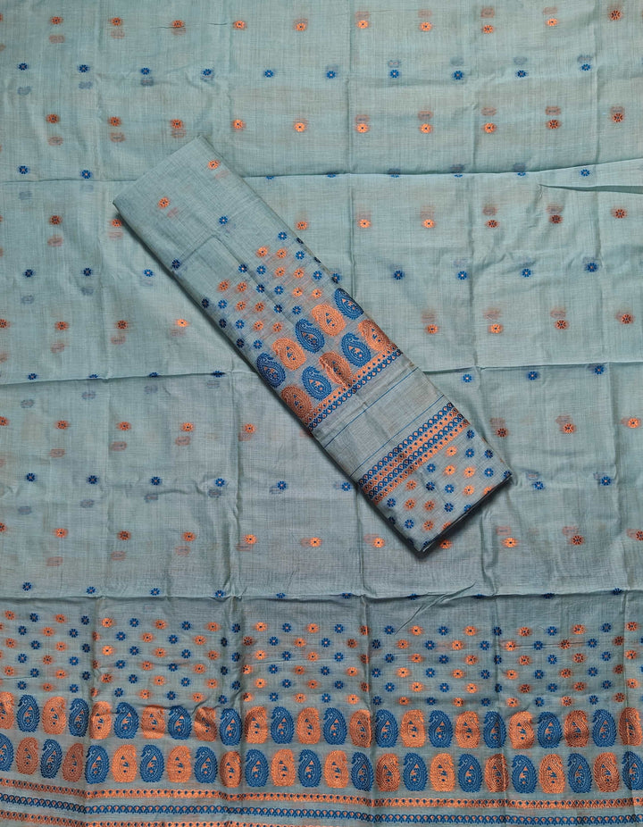 Jari & Dhaga Weaving Work Premium Cotton* Mekhela Sador