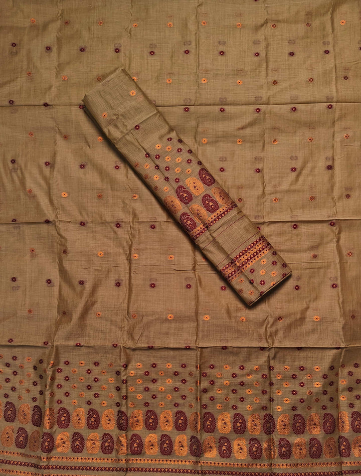 Jari & Dhaga Weaving Work Premium Cotton* Mekhela Sador