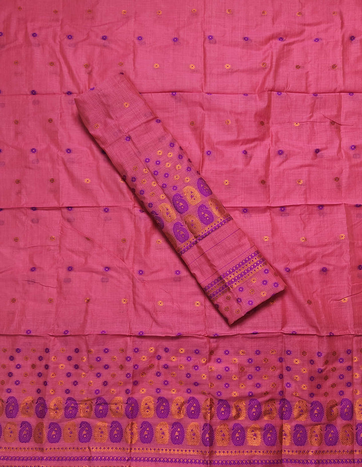 Jari & Dhaga Weaving Work Premium Cotton* Mekhela Sador