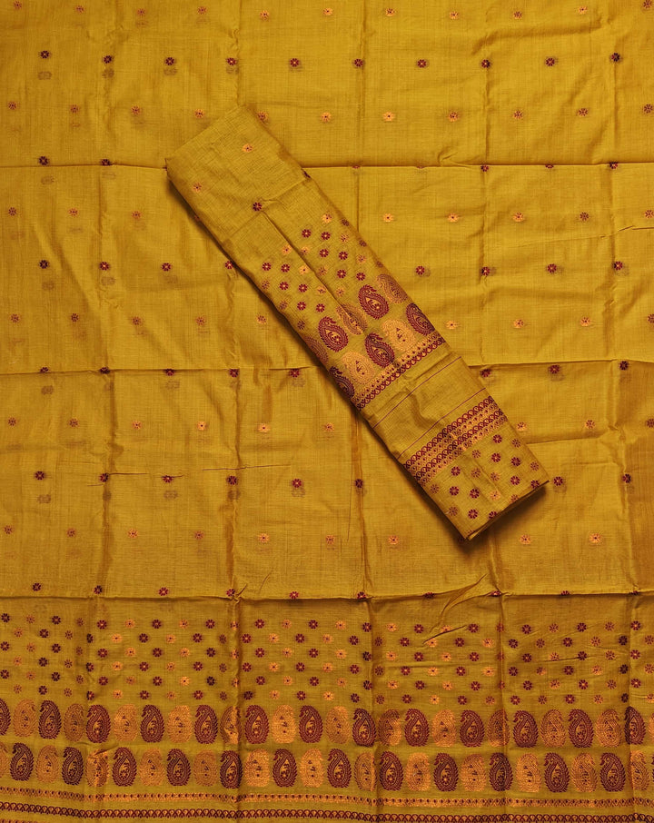 Jari & Dhaga Weaving Work Premium Cotton* Mekhela Sador