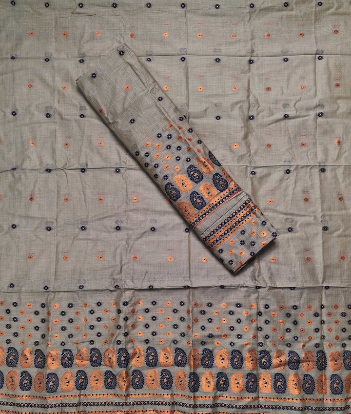 Jari & Dhaga Weaving Work Premium Cotton* Mekhela Sador