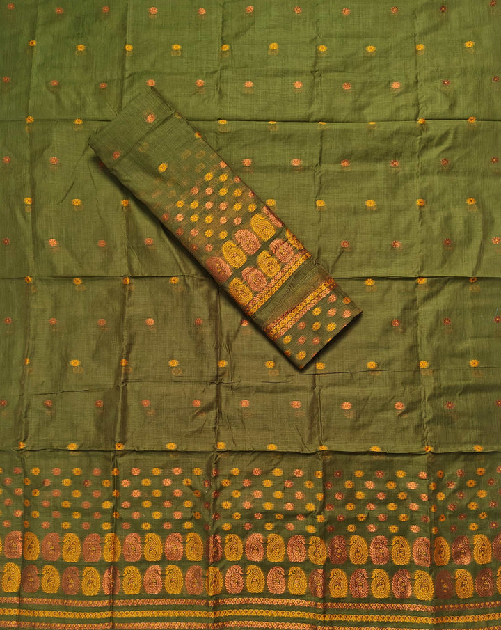 Jari & Dhaga Weaving Work Premium Cotton* Mekhela Sador