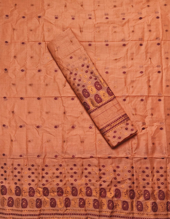 Jari & Dhaga Weaving Work Premium Cotton* Mekhela Sador