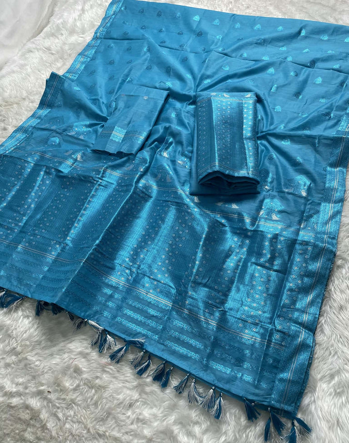 Weaving Colouring Jari AC Cotton* Mekhela Sador
