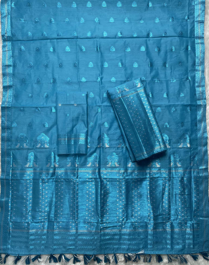Weaving Colouring Jari AC Cotton* Mekhela Sador