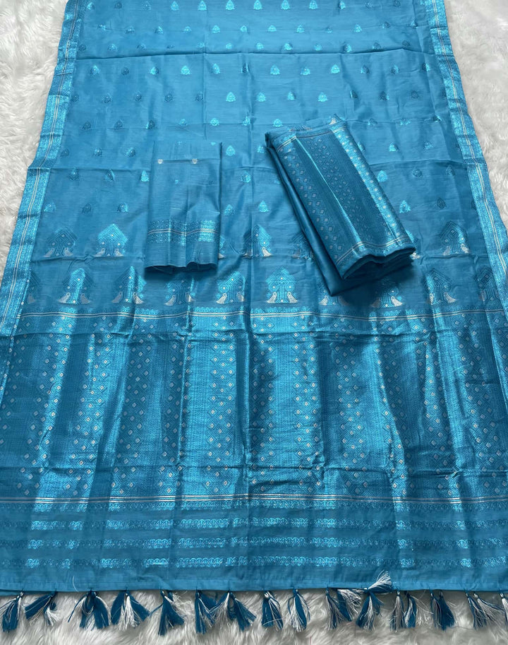 Weaving Colouring Jari AC Cotton* Mekhela Sador