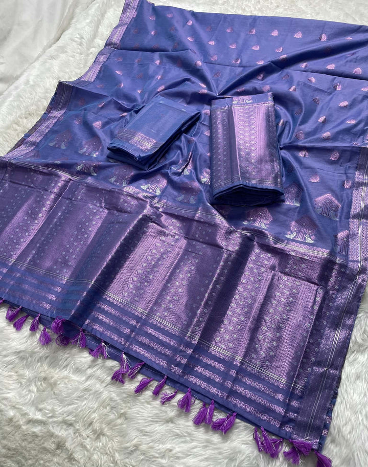 Weaving Colouring Jari AC Cotton* Mekhela Sador