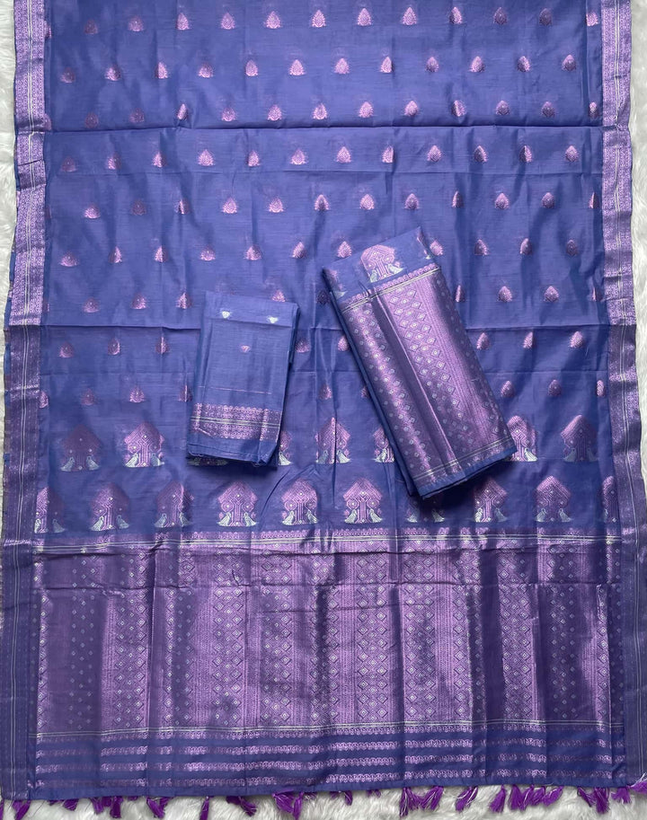 Weaving Colouring Jari AC Cotton* Mekhela Sador
