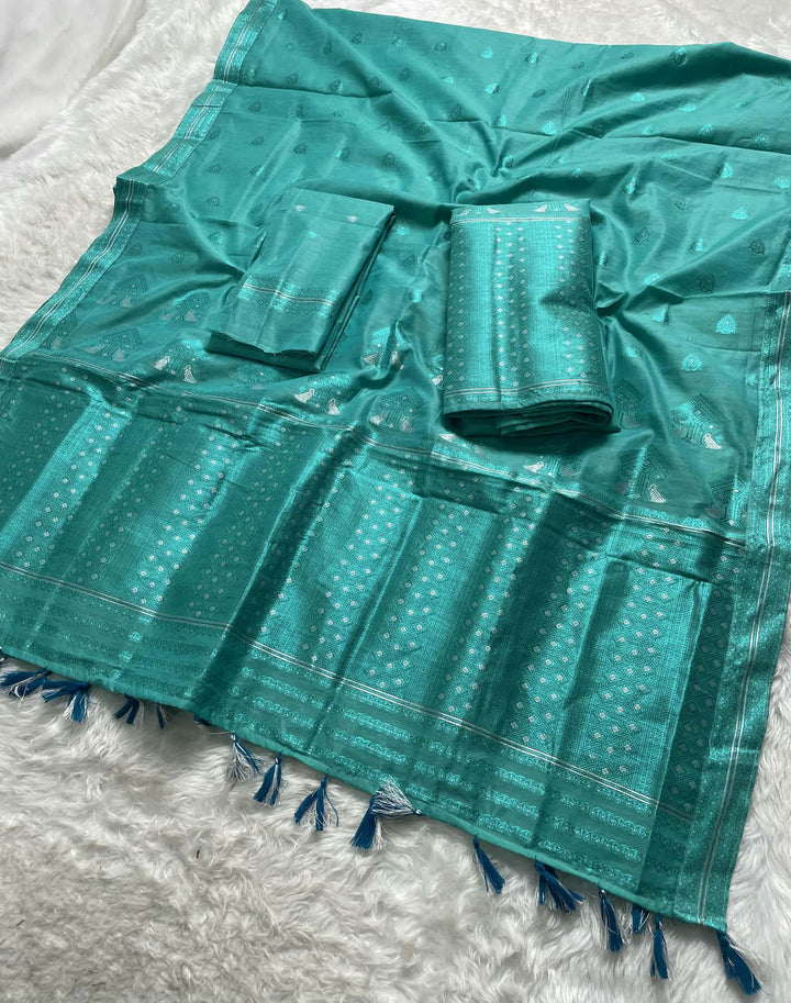 Weaving Colouring Jari AC Cotton* Mekhela Sador