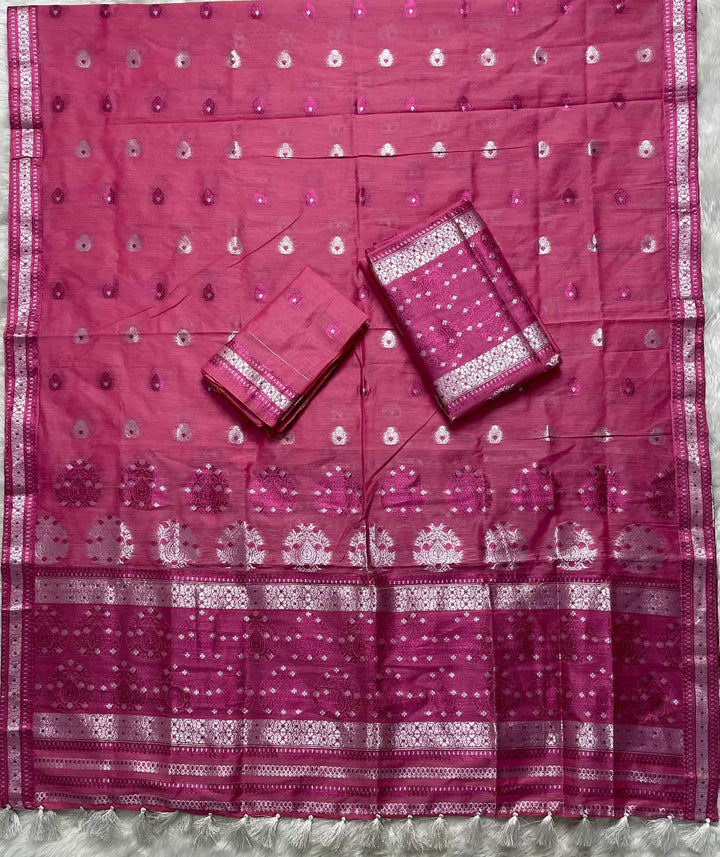 Weaving Colouring Jari AC Cotton* Mekhela Sador