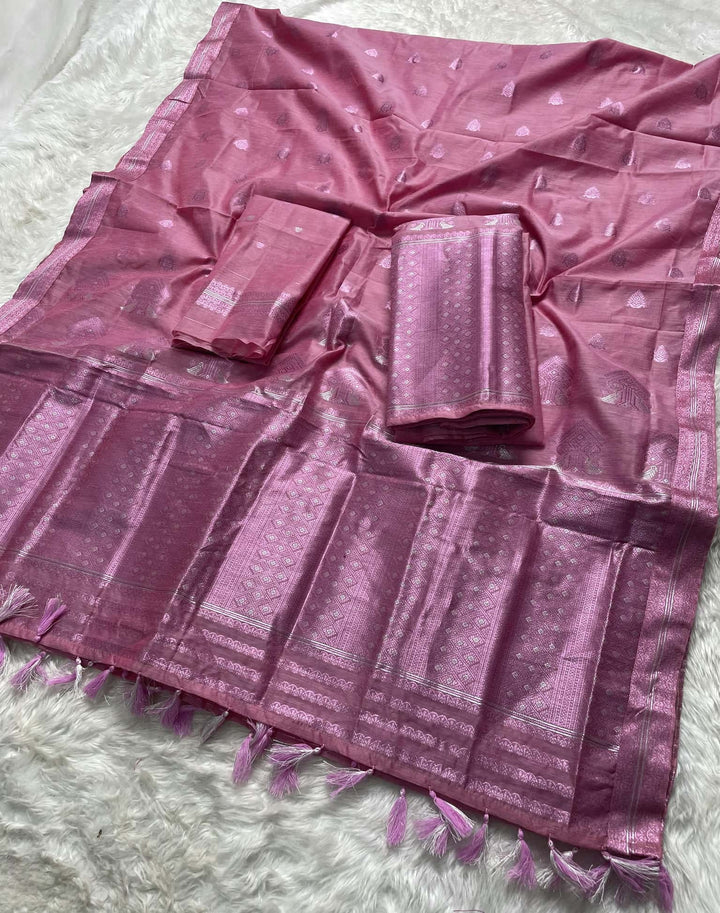 Weaving Colouring Jari AC Cotton* Mekhela Sador