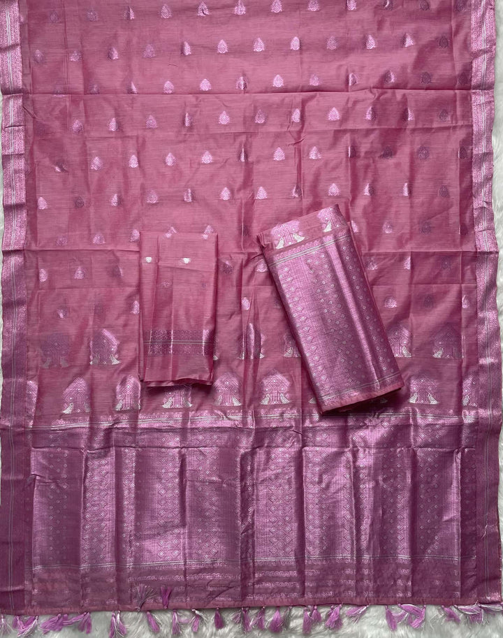 Weaving Colouring Jari AC Cotton* Mekhela Sador