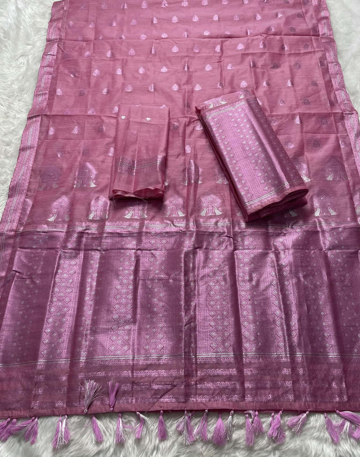 Weaving Colouring Jari AC Cotton* Mekhela Sador