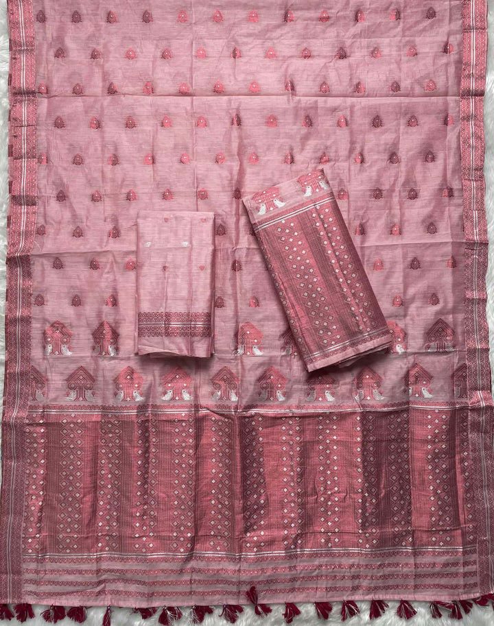 Weaving Colouring Jari AC Cotton* Mekhela Sador