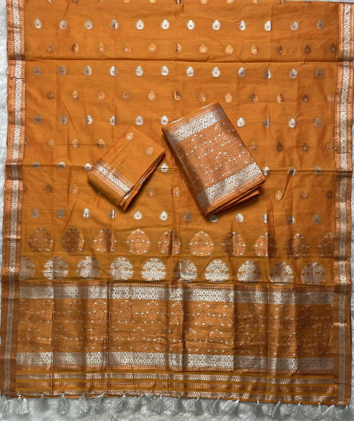 Weaving Colouring Jari AC Cotton* Mekhela Sador