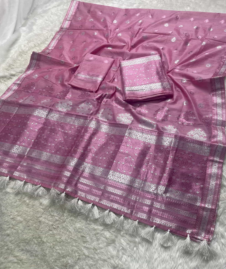 Weaving Colouring Jari AC Cotton* Mekhela Sador