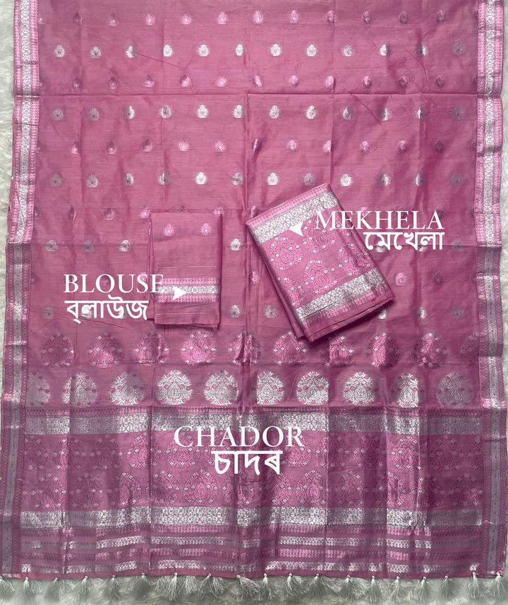 Weaving Colouring Jari AC Cotton* Mekhela Sador