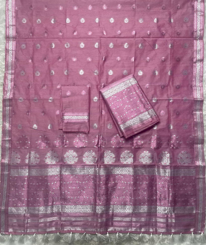 Weaving Colouring Jari AC Cotton* Mekhela Sador