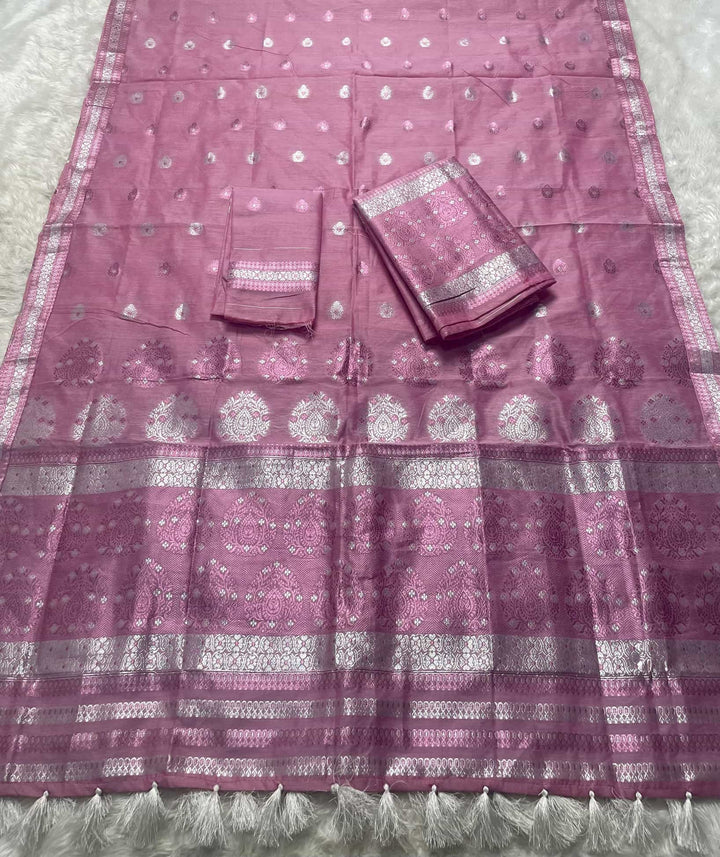 Weaving Colouring Jari AC Cotton* Mekhela Sador