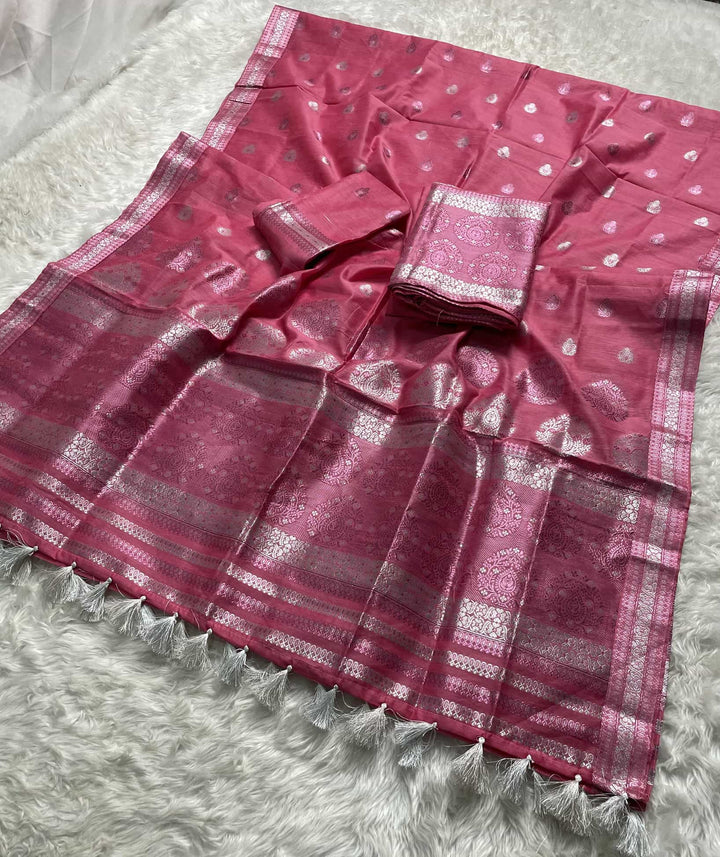 Weaving Colouring Jari AC Cotton* Mekhela Sador