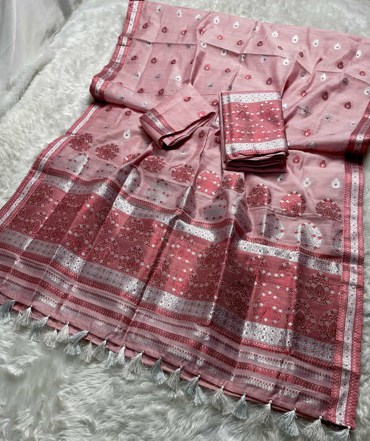 Weaving Colouring Jari AC Cotton* Mekhela Sador