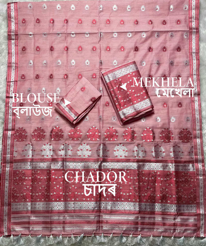 Weaving Colouring Jari AC Cotton* Mekhela Sador