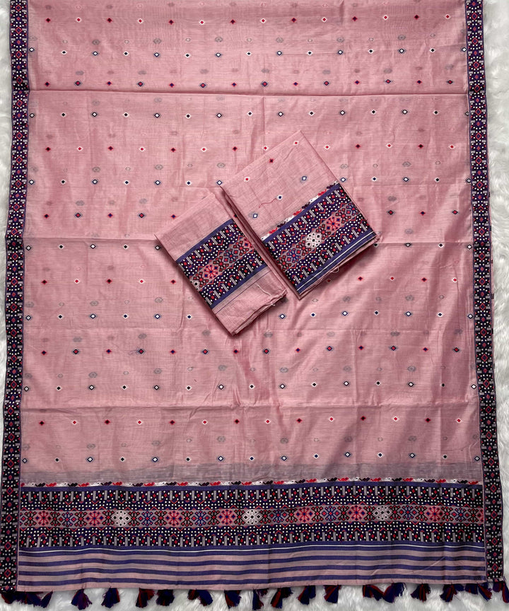 Ready-To-Wear Multi-Dhaga Work AC Cotton* Mekhela Sador