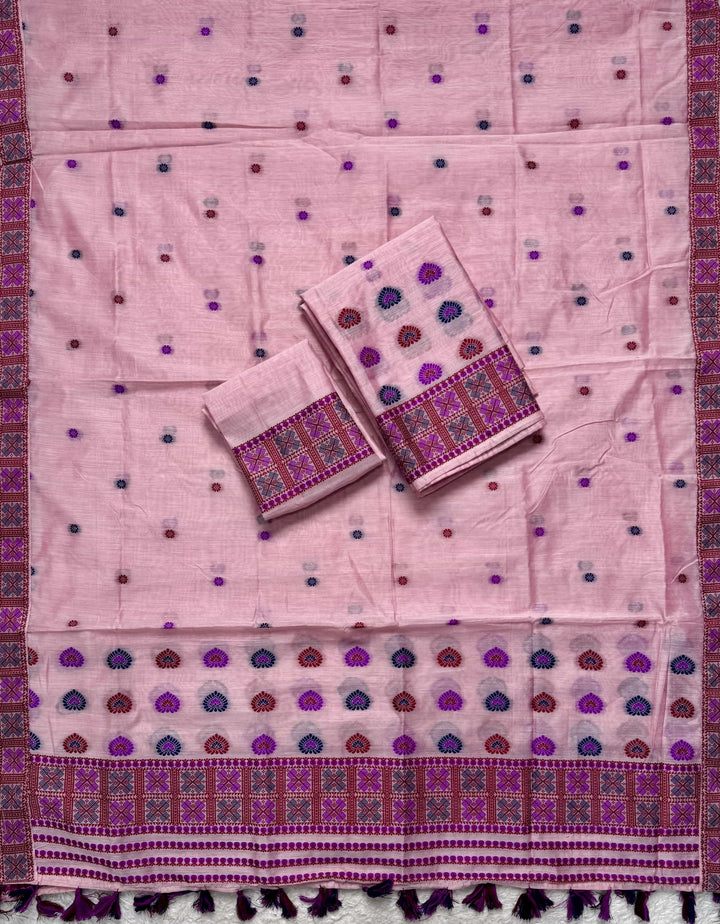 Ready-To-Wear Multi-Dhaga Work AC Cotton* Mekhela Sador