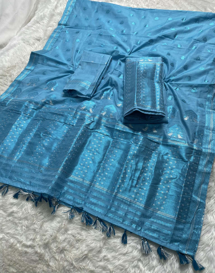 Weaving Colouring Jari AC Cotton* Mekhela Sador