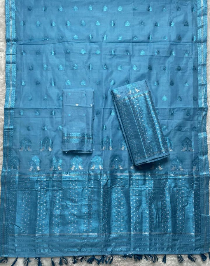Weaving Colouring Jari AC Cotton* Mekhela Sador
