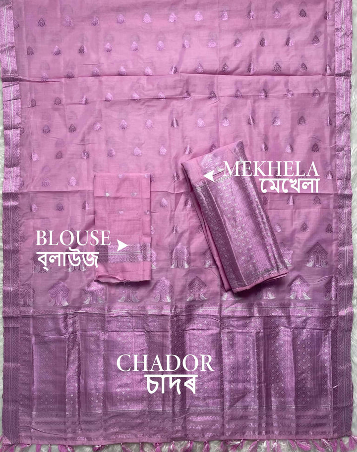 Weaving Colouring Jari AC Cotton* Mekhela Sador