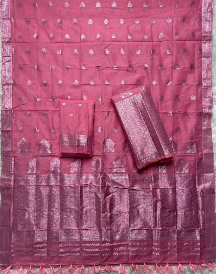 Weaving Colouring Jari AC Cotton* Mekhela Sador