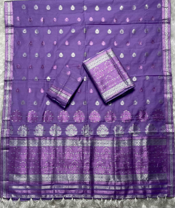 Weaving Colouring Jari AC Cotton* Mekhela Sador